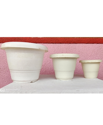 Shera Premium Quality Pot - White colour