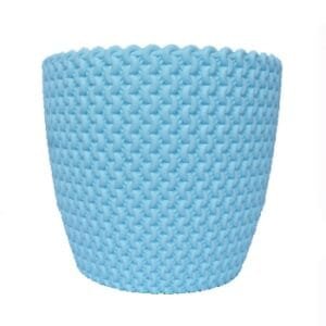 Table Top Plastic Pot - Sky Blue