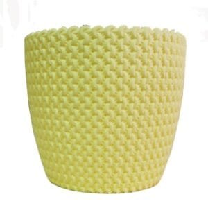 Table Top Plastic Pot - Yellow