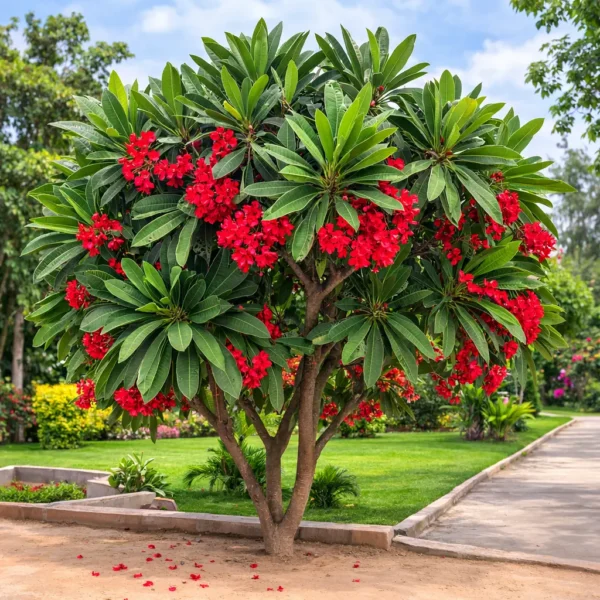 Buy Plumeria | Red Champa plant online at Nursery Nisarga