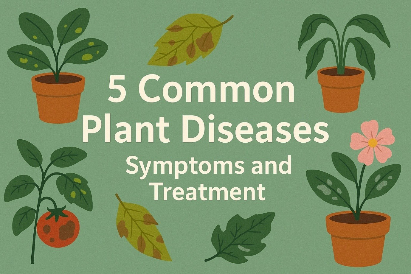5 Common Plant Diseases : Symptoms and Treatment in nursery plants