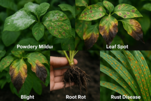 5 Common Plant Diseases : Symptoms and Treatment in nursery plants