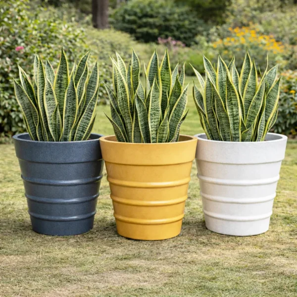 Buy Garden green YRR Rotomold stone finish- Planter from Nursery Nisarga