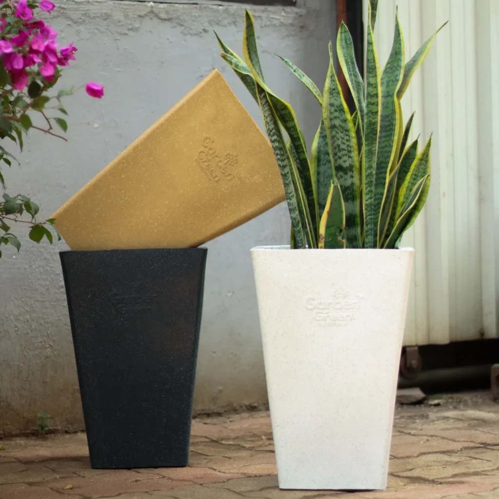 Buy Garden Green ST Rotomold stone- Planter from Nursery Nisarga