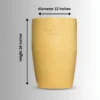 Buy Garden green Rotomold Stone RT - planter from Nursery Nisarga