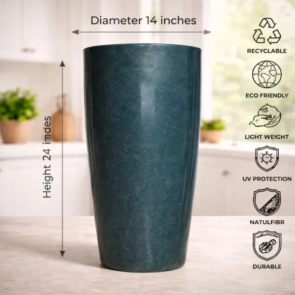 Buy Garden green Rotomold Stone RT - planter from Nursery Nisarga