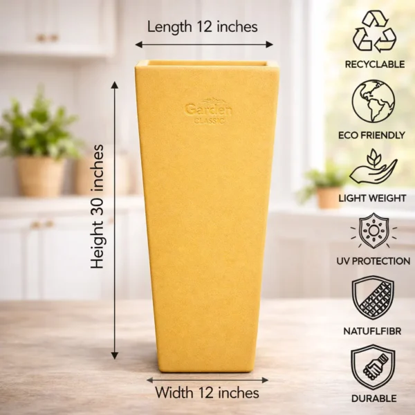 Buy Garden Green ST Rotomold stone- Planter from Nursery Nisarga