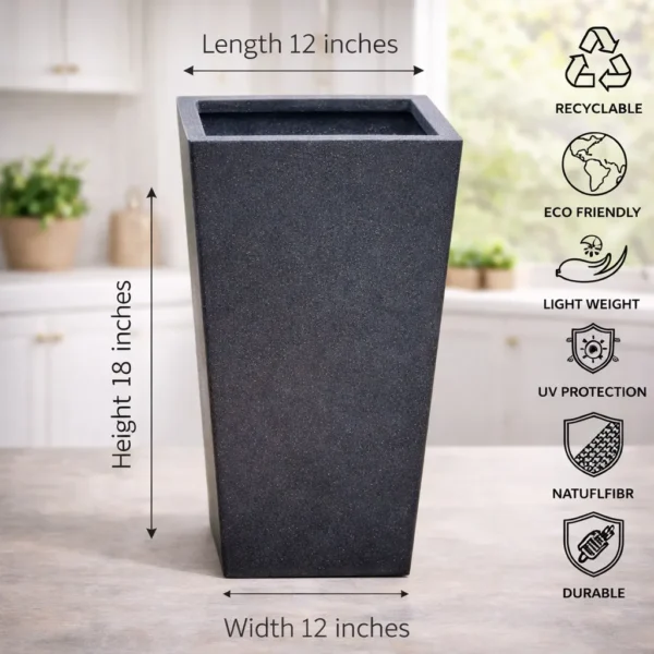 Buy Garden Green ST Rotomold stone- Planter from Nursery Nisarga