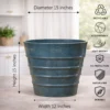 Buy Garden green YRR Rotomold stone finish- Planter from Nursery Nisarga