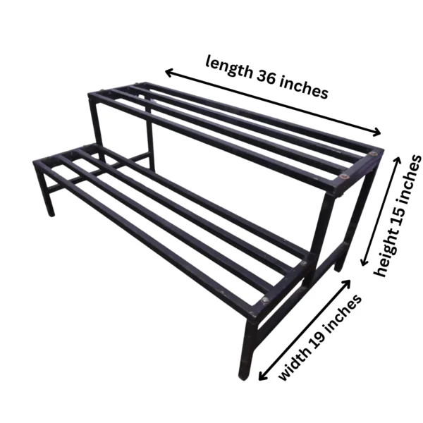 Buy Garden Green "Two-step stand " planter pot stand from Nursery Nisarga