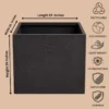 Buy Garden Green KG Square Rotomold Stone Finish Planter from Nursery Nisarga