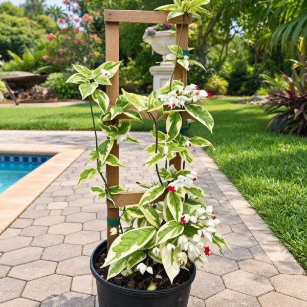 Buy Variegated Bleeding heart “Clerodendrum Thompsoniae” – plant from Nursery Nisarga